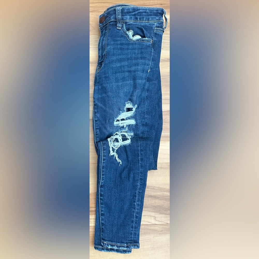 American Eagle Faux Ripped Jeans
